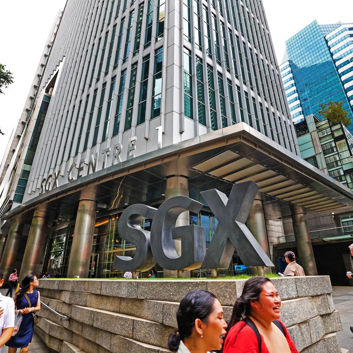新加坡交易所（Singapore Exchange，SGX）大厦外观。