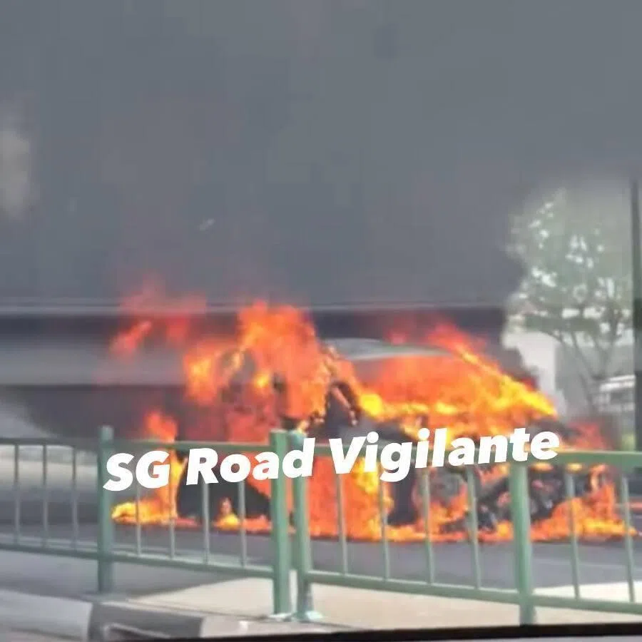 SCDF extinguished the fire using a water jet.