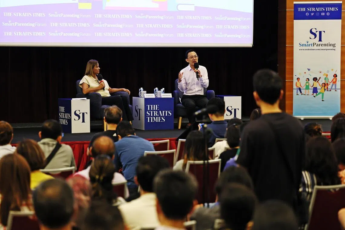 Mr Ong (right) will give parents an overview of the current PSLE scoring system that was introduced in 2021, and share insights on what markers look for.