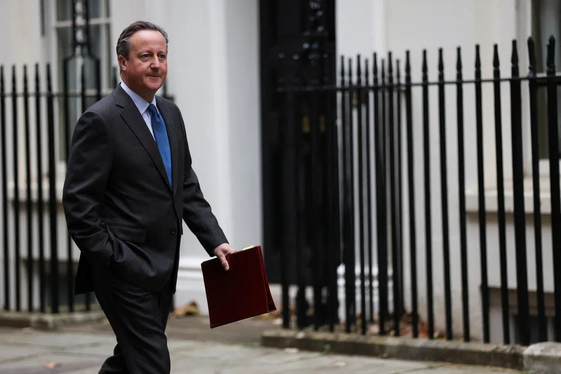 The return of Britain's former prime minister David Cameron to active politics comes with considerable risks.