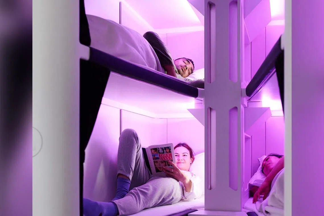 The six-bed pods – known as Skynest – will be available from September next year.