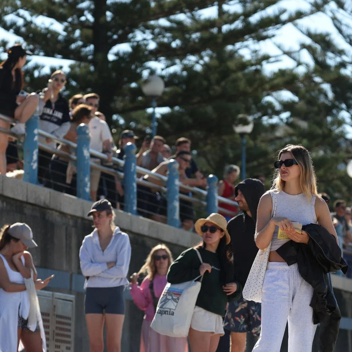 People react after a shark attack at Coogee Beach in Sydney, Australia, June 13, 2026. REUTERS/Hollie Adams