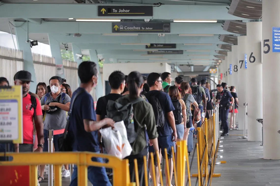The exemption for Singaporeans applies at all entry points, and not just at the southern entry points in Johor.