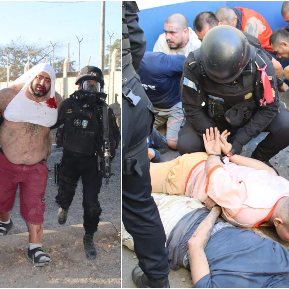 The Guatemalan authorities have subdued rioters, including Aldo Duppie, alias El Lobo, widely reported as the the Barrio 18 gang leader. 