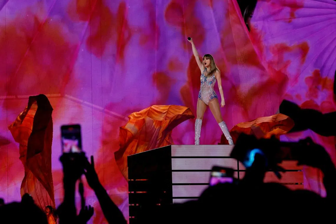 The Singapore government had a role to play in getting the pop star Taylor Swift to perform six shows here.