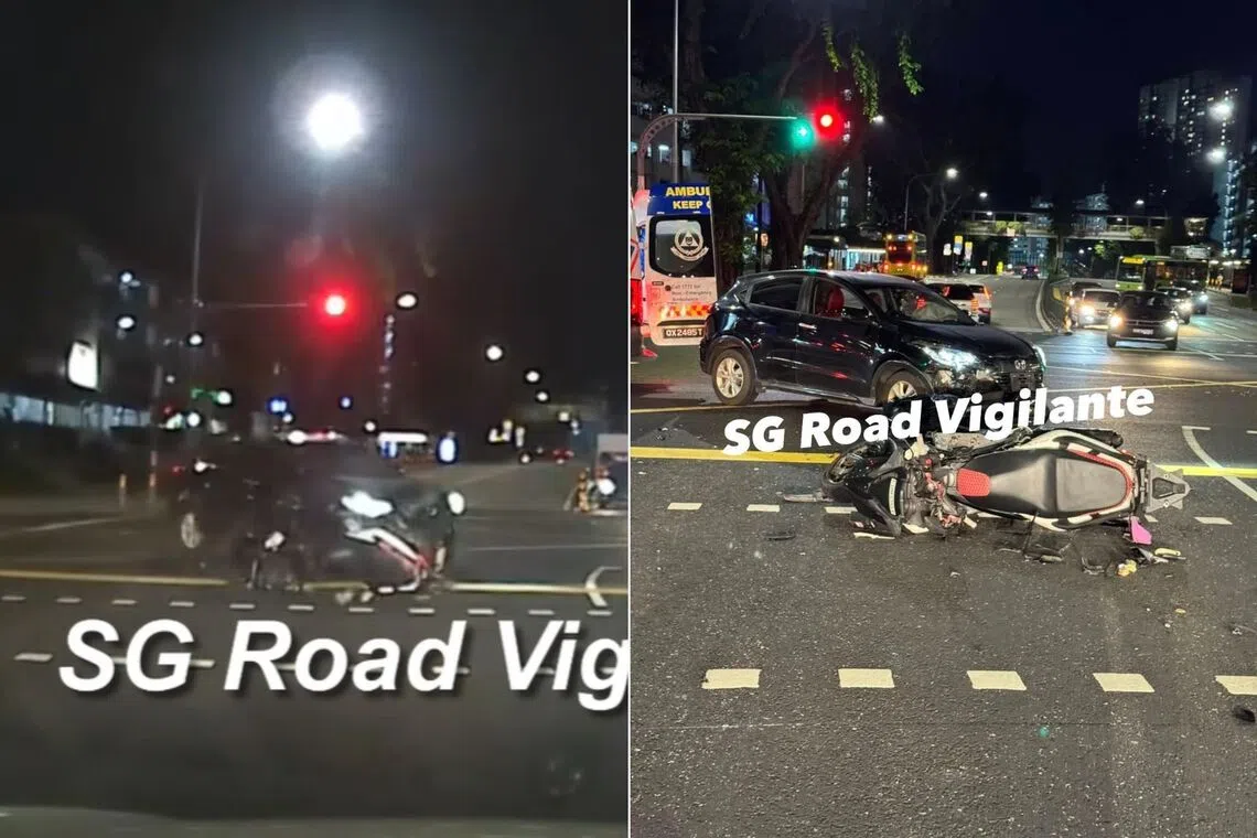 The police and the Singapore Civil Defence Force were alerted to the accident at the junction of Ang Mo Kio Avenue 3 and Ang Mo Kio Avenue 10 at about 9.25pm on Oct 10.