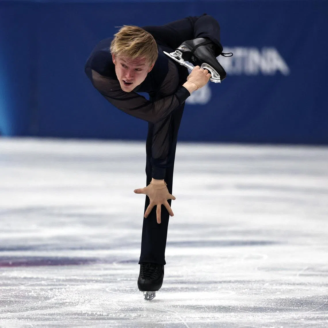 Milano Cortina 2026 Olympics - Figure Skating - Team Event - Men Single Skating - Short Program - Milano Ice Skating Arena, Milan, Italy - February 07, 2026. Daniel Grassl of Italy performs during the the men's short program REUTERS/Amanda Perobelli