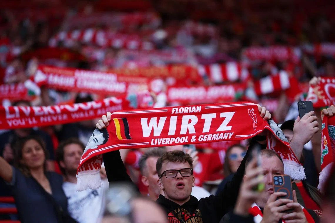 Liverpool fans have welcomed the likes of Florian Wirtz to the club in a record-breaking summer window in the Premier League.