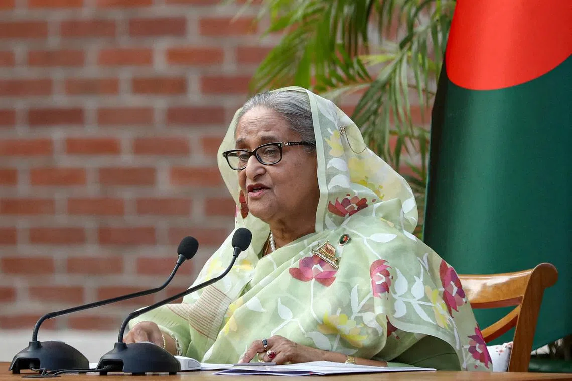 Ms Sheikh Hasina fled to India in August 2024, and has defied orders to return to Bangladesh.