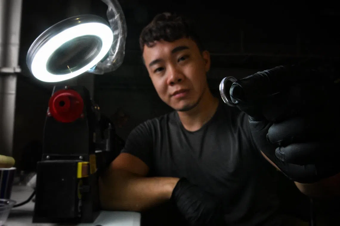 Mr Andrew Lim started a cremation ring side hustle after his father had a suspected heart attack. ST PHOTO: CHONG JUN LIANG