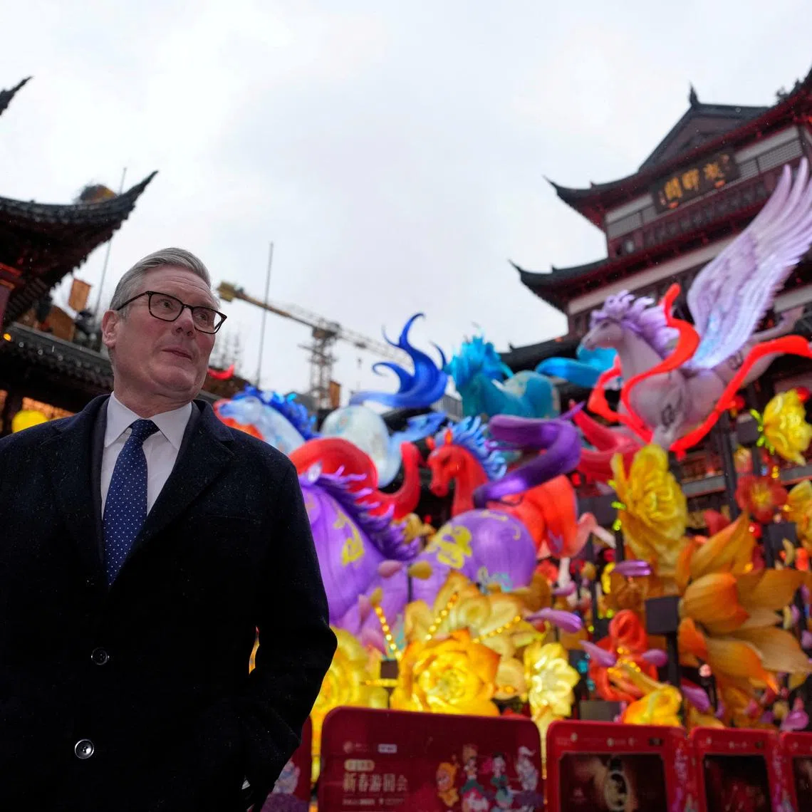 Britain's Prime Minister Keir Starmer visits Yuyuan Gardens in Shanghai, China, Friday, Jan. 30, 2026.     Kin Cheung/Pool via REUTERS