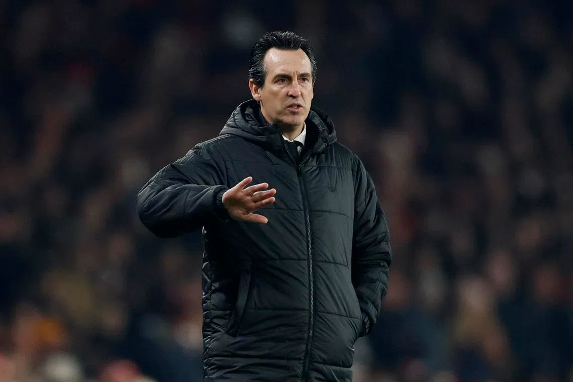 Soccer Football - Premier League - Arsenal v Aston Villa - Emirates Stadium, London, Britain - December 30, 2025 Aston Villa manager Unai Emery Action Images via Reuters/Peter Cziborra