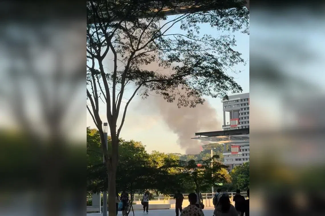 Fire breaks out at Buona Vista building which houses Mindef’s digital tech agency