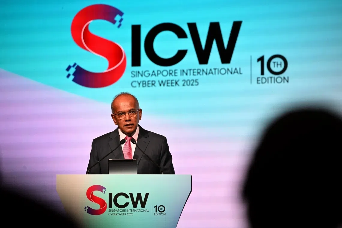 Opening address by Coordinating Minister for National Security of Singapore, Mr K Shanmugam during the Singapore International Cyber Week 2025, held at the Sands Expo and Convention Centre, on Oct 21.