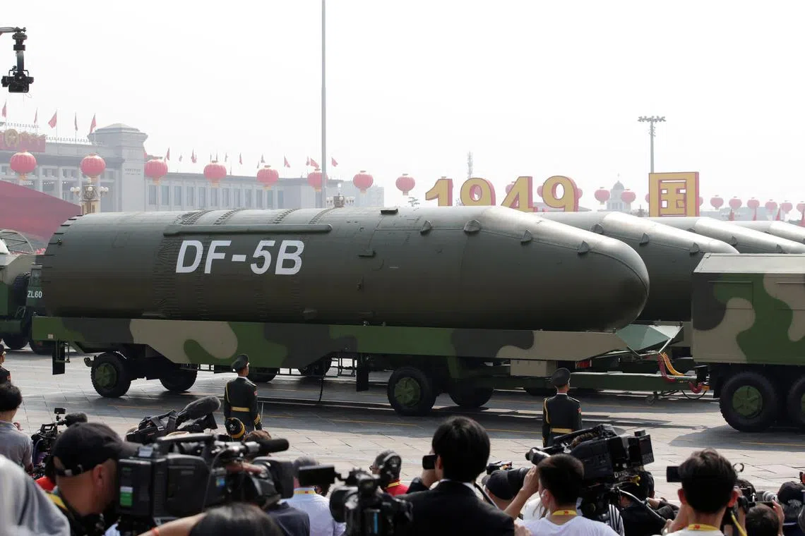 Beijing officially adopts a nuclear policy of “no first use” – stating it will only use its nuclear weapons if attacked first.
