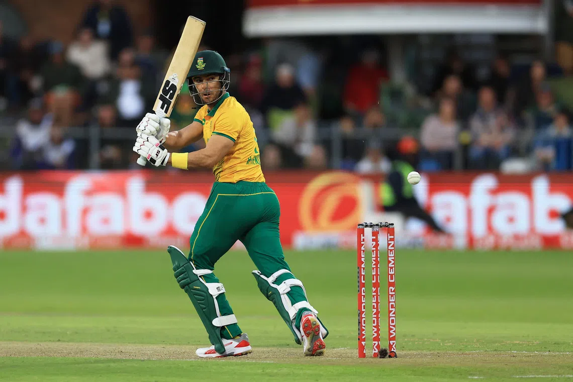 Cricket - South Africa v India - St George's Park, Port Elizabeth, South Africa - November 10, 2024 South Africa's Reeza Hendricks in action REUTERS/Esa Alexander