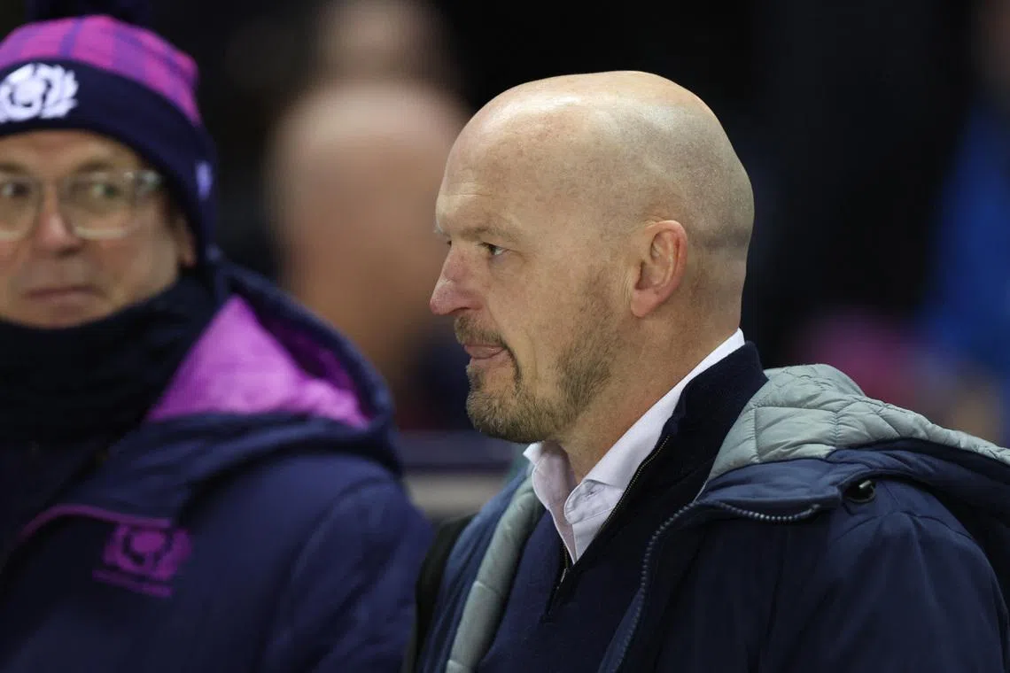 Rugby Union - Six Nations Championship - Scotland v England - Murrayfield Stadium, Edinburgh, Scotland, Britain - February 14, 2026 Scotland head coach Gregor Townsend after victory over England REUTERS/Russell Cheyne