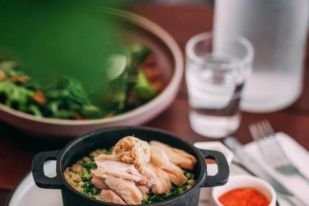 Claypot chicken rice from Seng House.