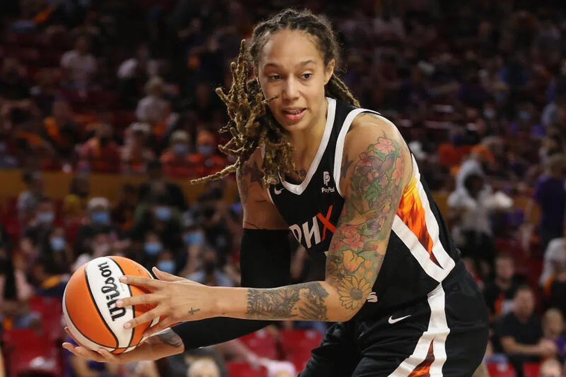 Brittney Griner has played nine seasons with the Mercury but did not play in 2022 because of her arrest and conviction in Russia.