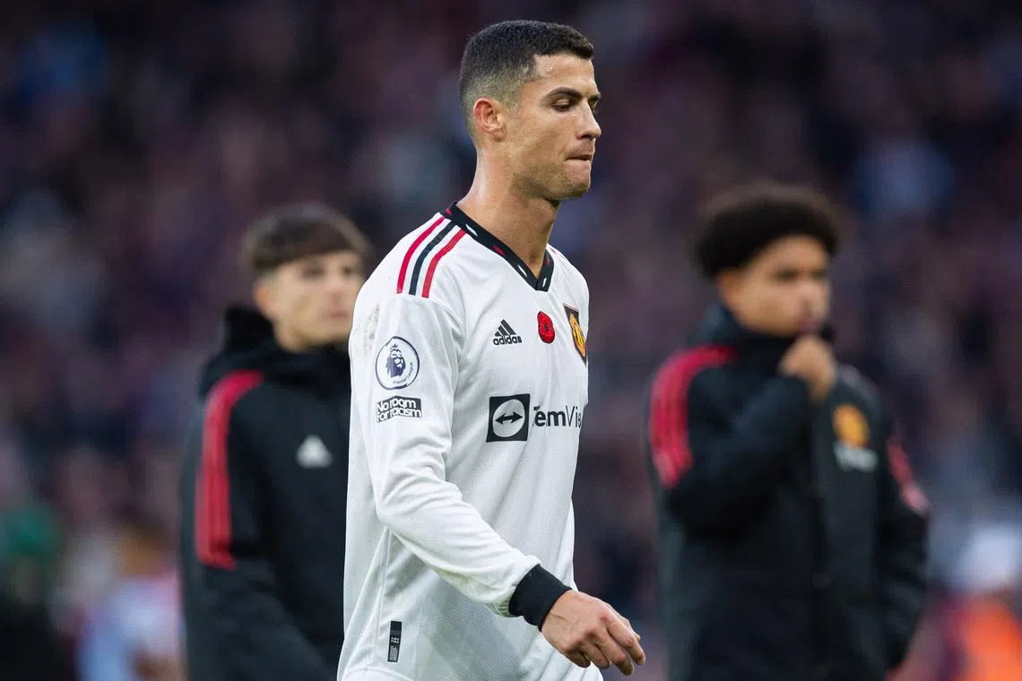 Cristiano Ronaldo captained Manchester United on Nov 6, when they lost 3-1 to Aston Villa. 