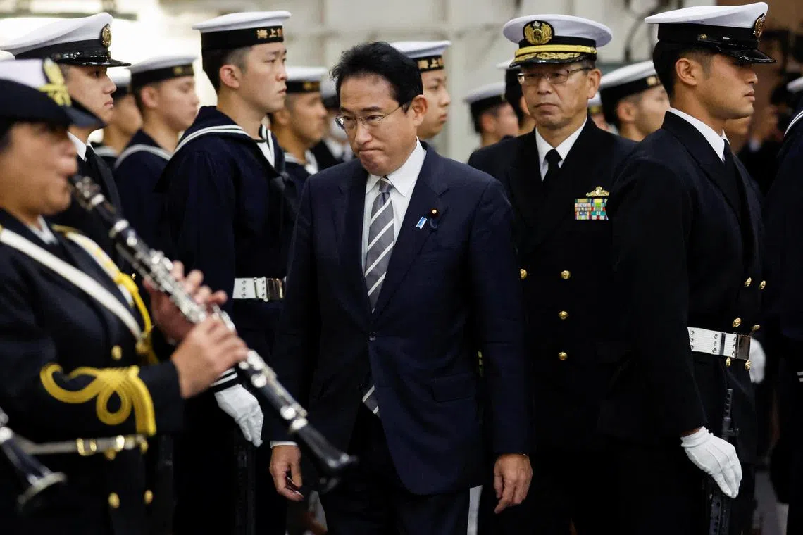 Prime Minister Fumio Kishida’s approval rating is sinking but a defence spending plan may just help keep him afloat.