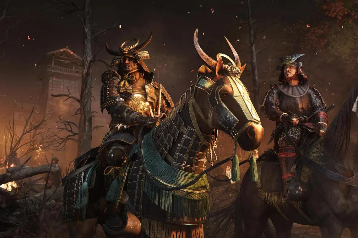 Yasuke (left),  both in real life and Assassin's Creed Shadows, takes up arms under historical figure Oda Nobunaga.