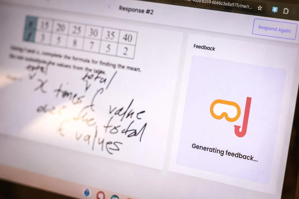Snorkl can assess handwritten workings and provide immediate feedback, students can correct their mistakes instantly.