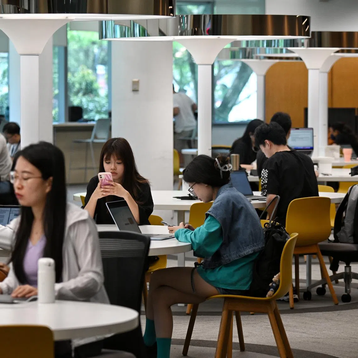 Girls in Singapore scored an average of 42 points while boys scored an average of 40 points.