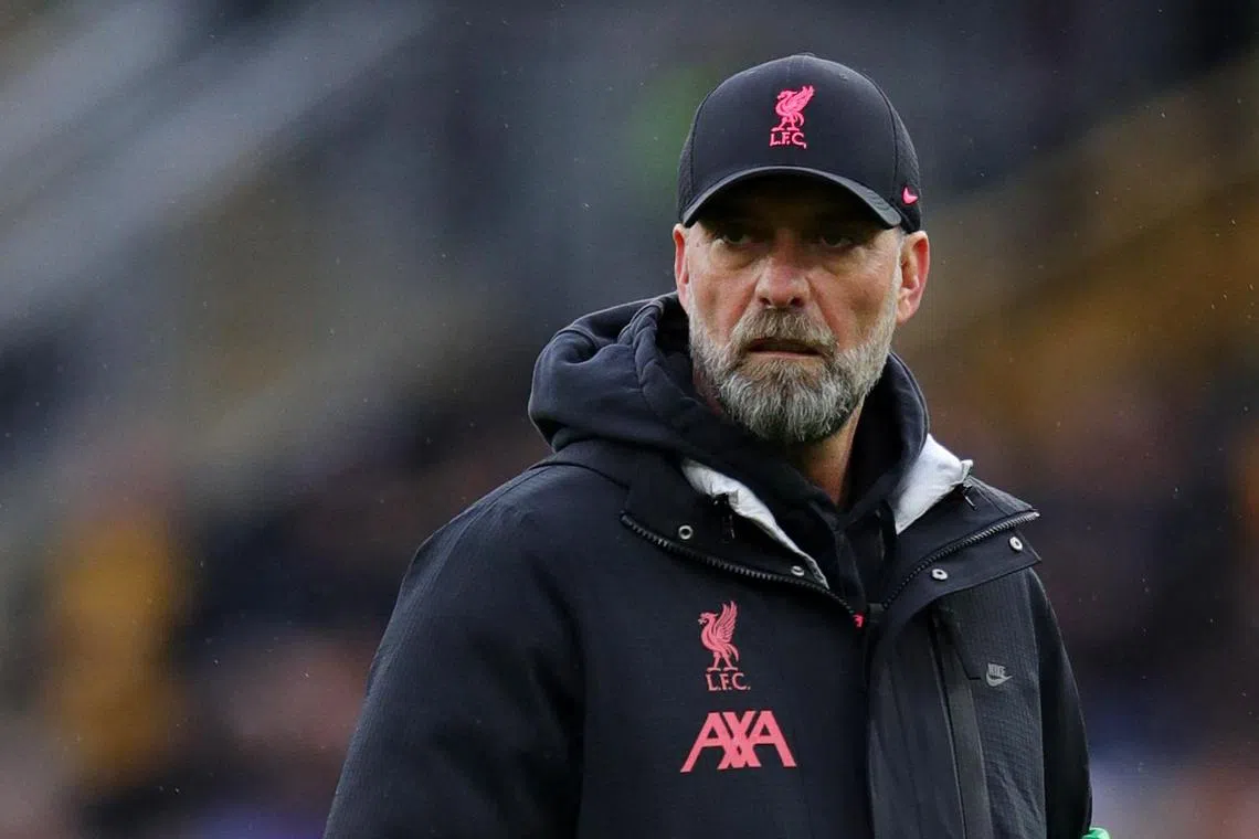 Liverpool manager Jurgen Klopp has had little explanation for his team’s slump this season that has seen them go from Premier League runners-up by a whisker to currently 10th and 21 points behind the leaders Arsenal.