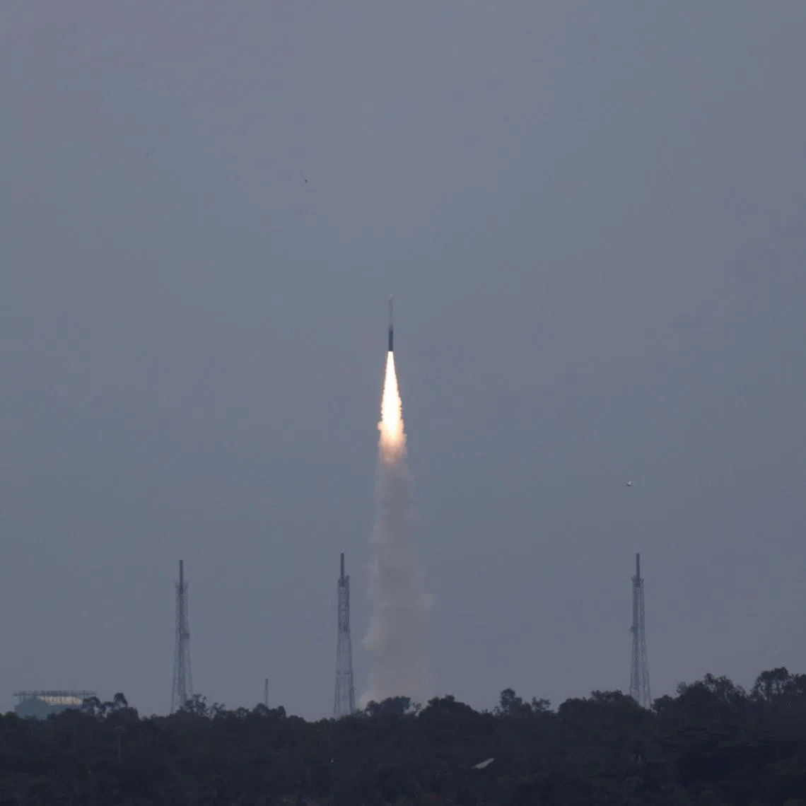 Indian space startup Skyroot Aerospace launched its Vikram-1 rocket from the Satish Dhawan Space Centre in Sriharikota, Andhra Pradesh, India, on July 18.