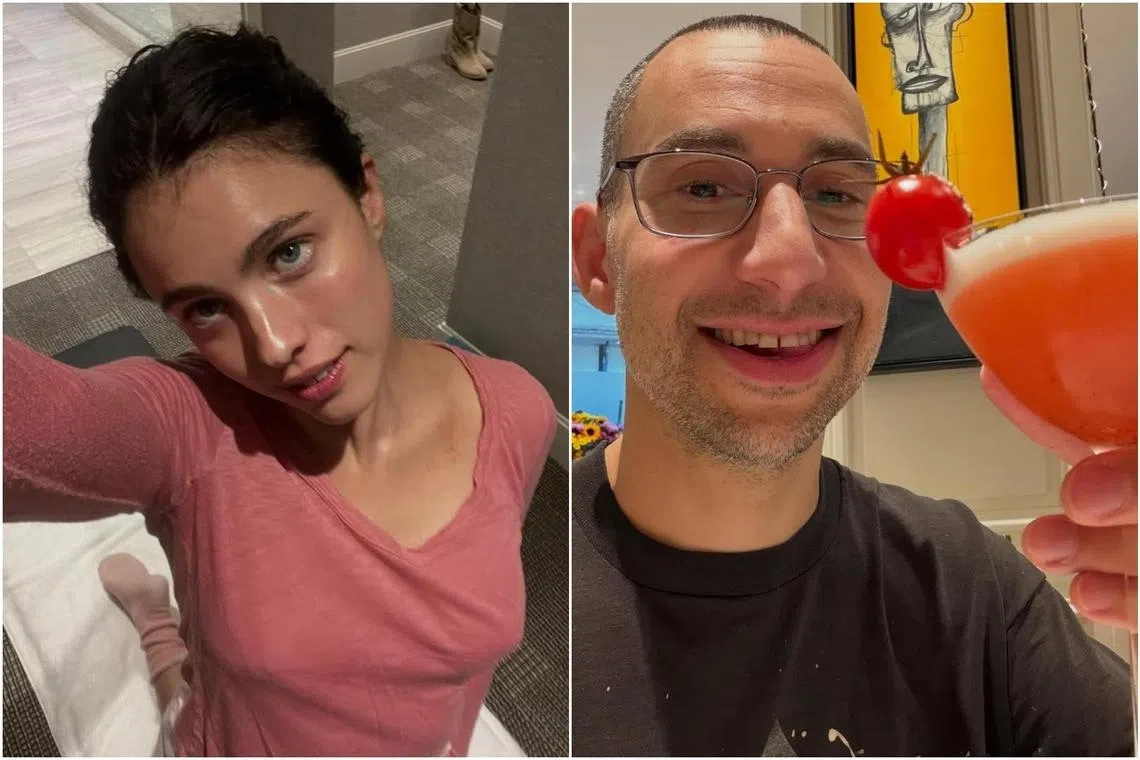 American actress Margaret Qualley (left) and American musician Jack Antonoff sparked romance rumours in 2021. The pair wed in New Jersey in 2023.
