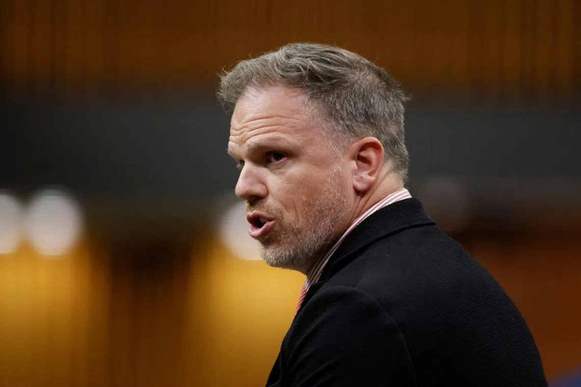 FILE PHOTO: Canada's Minister of Health Mark Holland speaks during Question Period on Parliament Hill in Ottawa, Ontario, Canada September 25, 2023. REUTERS/Blair Gable