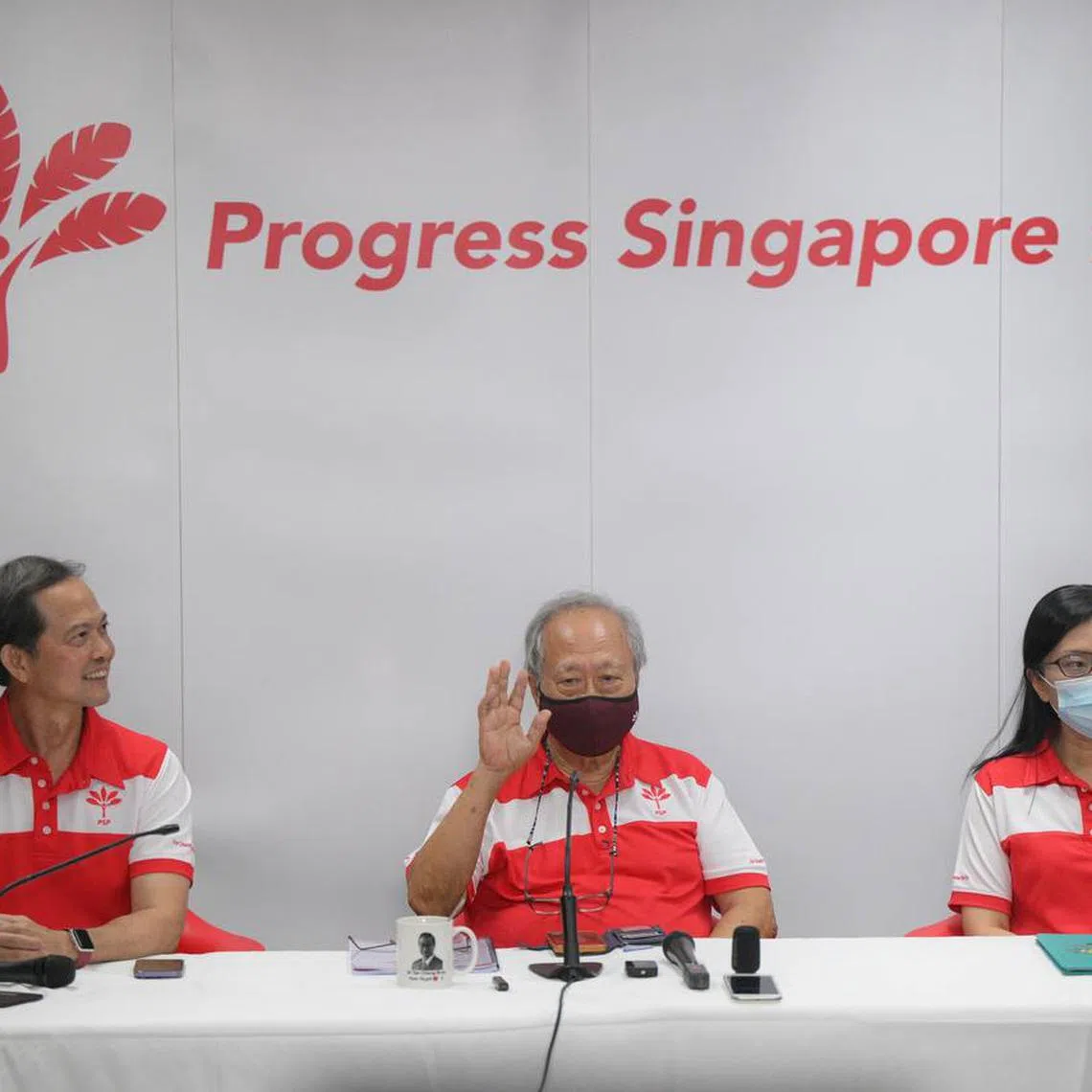 The press conference was fronted by PSP chief Leong Mun Wai, the party’s first vice-chairperson Hazel Poa, and chairman Tan Cheng Bock. 
