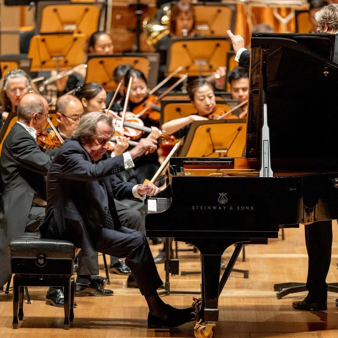glrudolf25 - Pianist Rudolf Buchbinder performed with the Singapore Symphony Orchestra on Oct 23 and 24.
Credit: Yoricko Liu