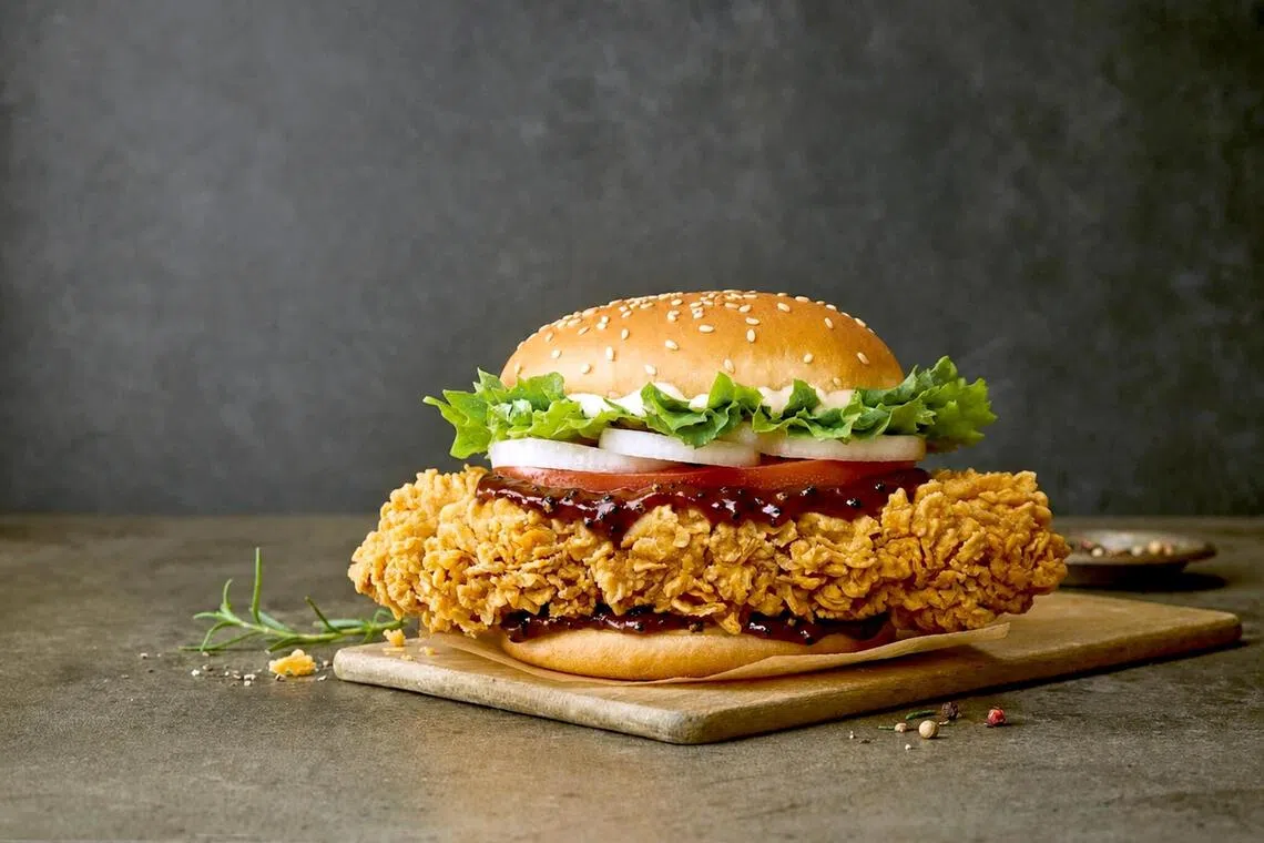 The limited-edition Super Thigh Chicken Burger from Mom’s Touch.