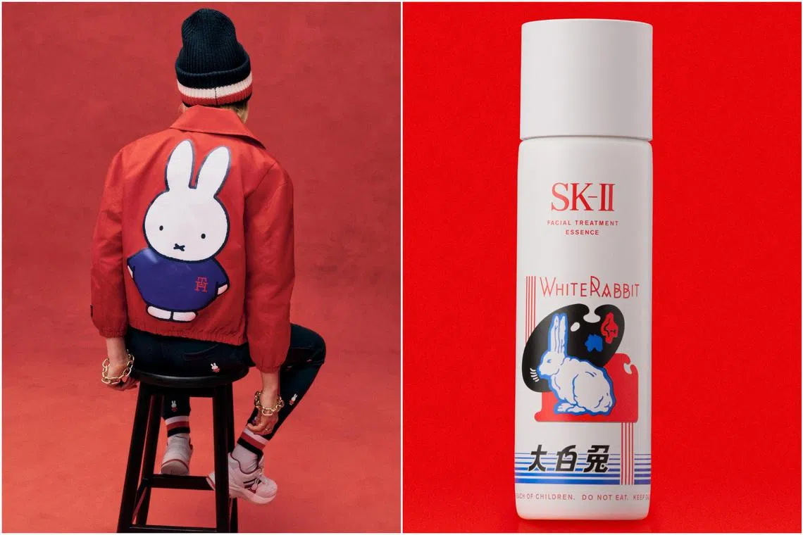 Iconic bunnies such as Miffy and even the White Rabbit candy are making an appearance on bags, clothing and beauty products.