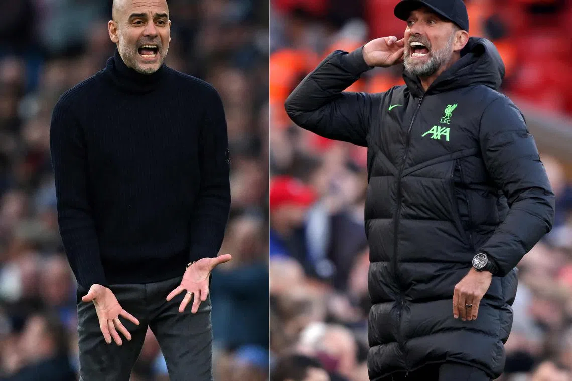 Manchester City manager Pep Guardiola and Liverpool boss Jurgen Klopp will take on each other for the last time in the English Premier League, as the latter will be leaving the Reds at the end of the season.