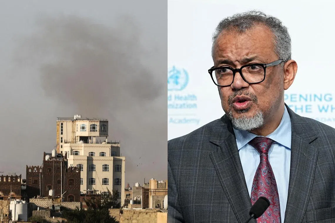 World Health Organisation chief Tedros Adhanom Ghebreyesus was waiting to board a flight at Yemen's Sana'a airport when it was hit by Israeli air strikes on Dec 26.