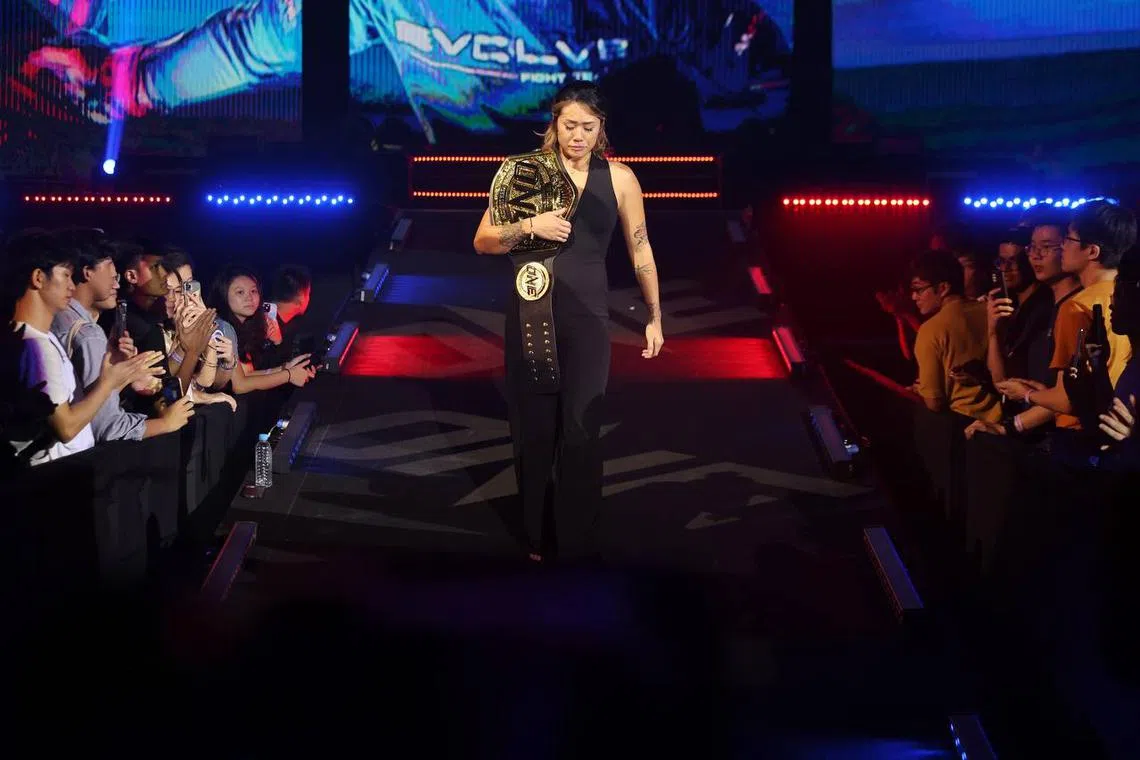 Angela Lee's last fight was in October 2022, when she lost a strawweight world title fight to China’s Xiong Jingnan at the Singapore Indoor Stadium.