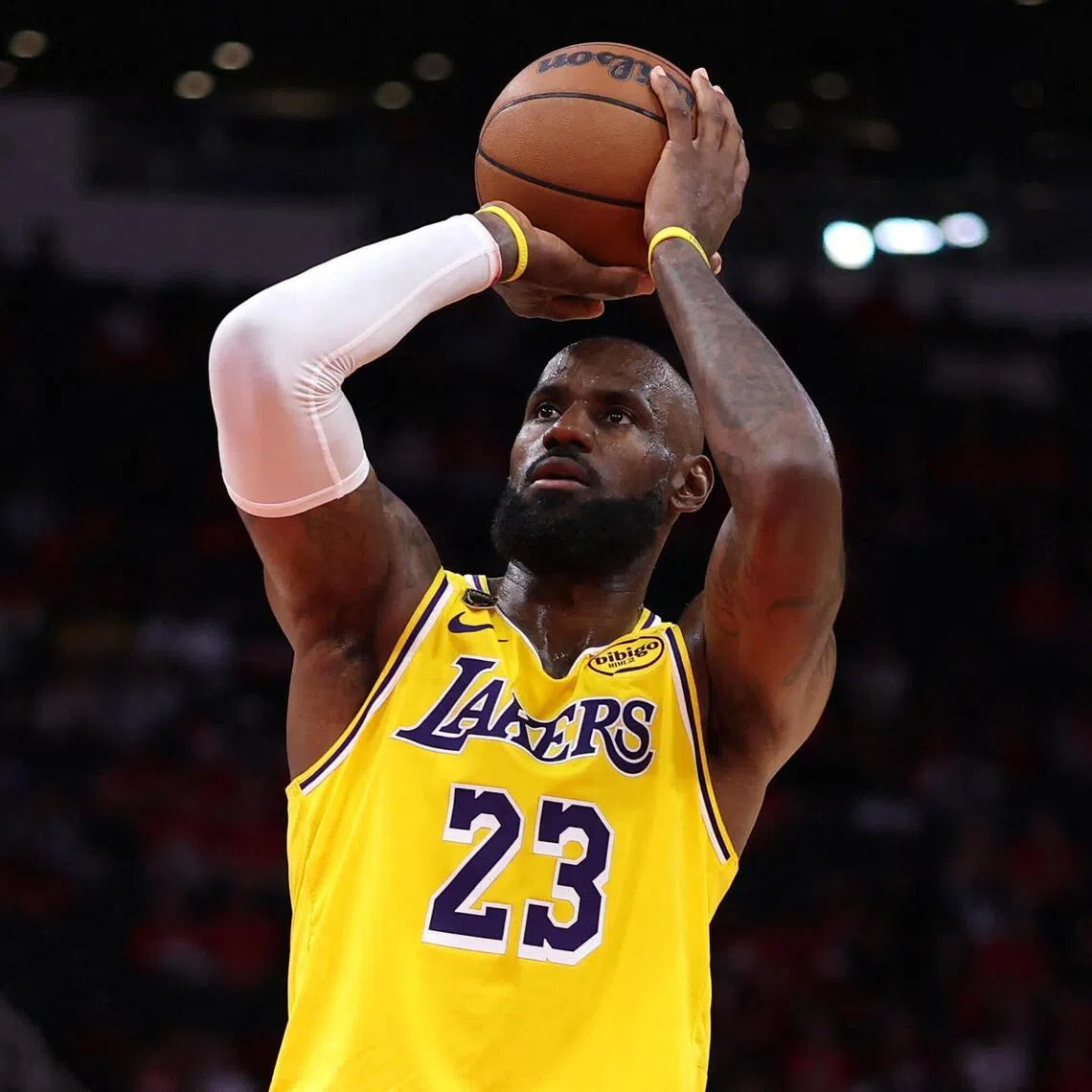 LeBron James averaged 23.2 points, 8.3 assists, 7.2 rebounds and 1.3 steals per game in the Los Angeles Lakers' six-game NBA Western Conference first-round play-off series win over the Houston Rockets.