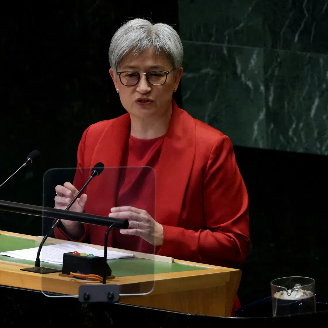 Australia's Foreign Minister Penny Wong said the Taliban quartet were restricting access for girls and women to education and employment.