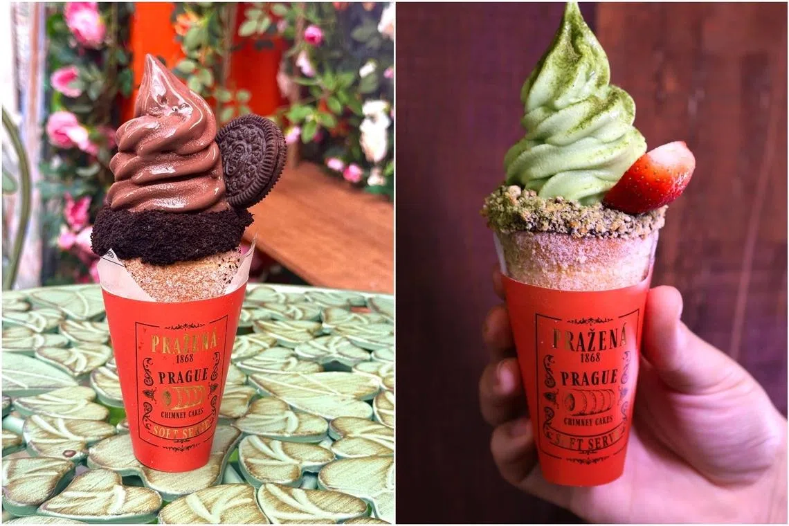 New Haji Lane dessert shop Prazena serves Prague-inspired chimney cakes with low-sugar soft serve