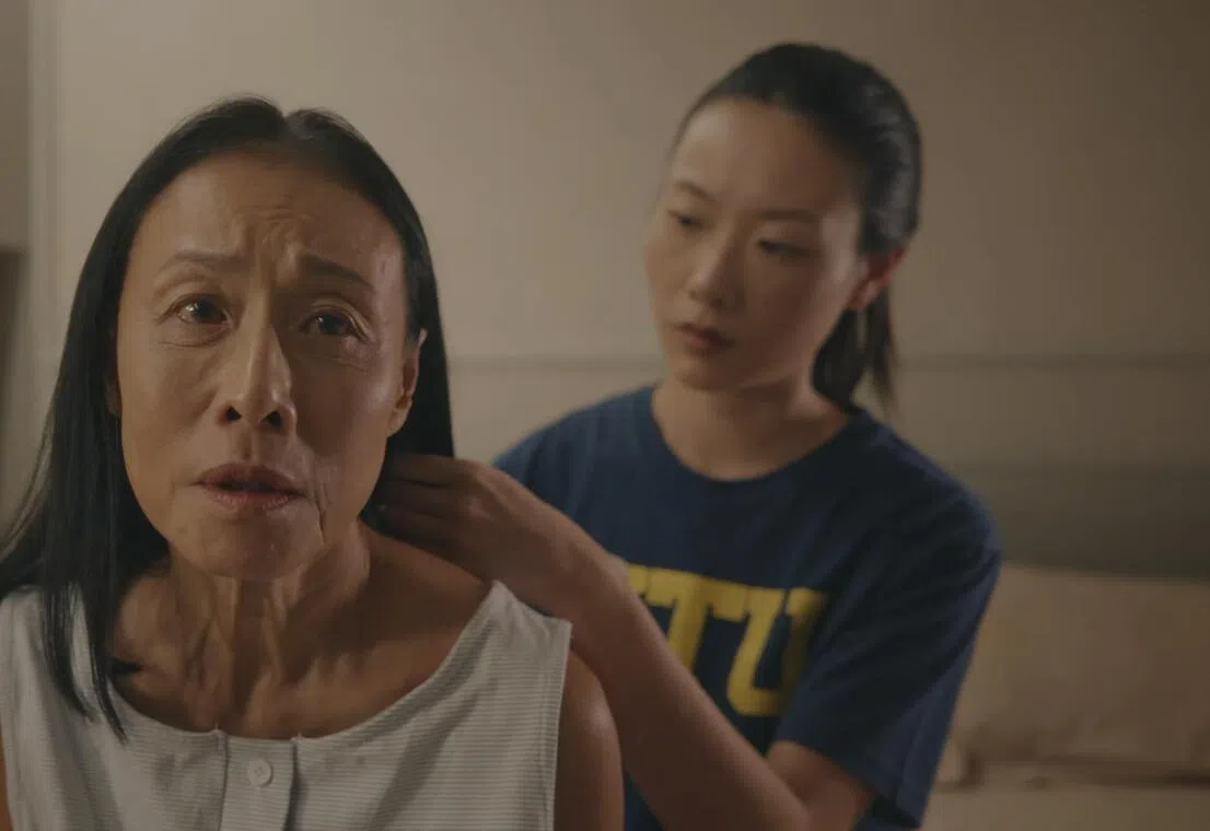 jsdementia23 - Movie still: Another Go, starring Tan Kheng Hua (left) and Lim Shi-An. It is part of an anthology of five short films exploring love, caregiving and the realities of dementia.

SOURCE/ COPYRIGHT: GAVIN LIM