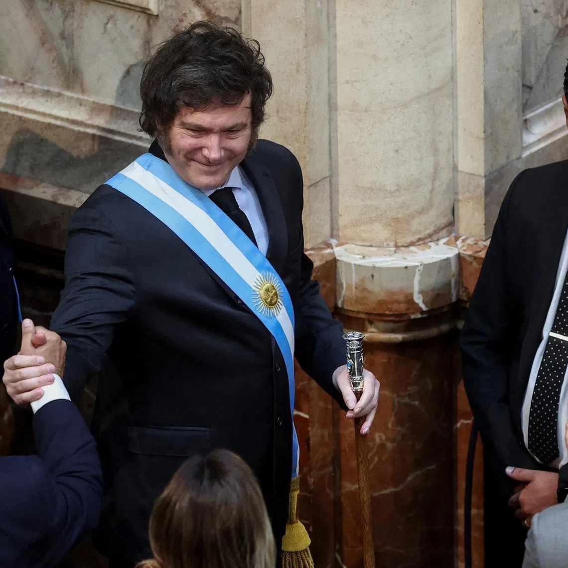 FILE PHOTO: Argentina's President Javier Milei attends the opening session of the 142nd legislative term, at the National Congress, in Buenos Aires, Argentina, March 1, 2024. REUTERS/Agustin Marcarian/ FILE PHOTO