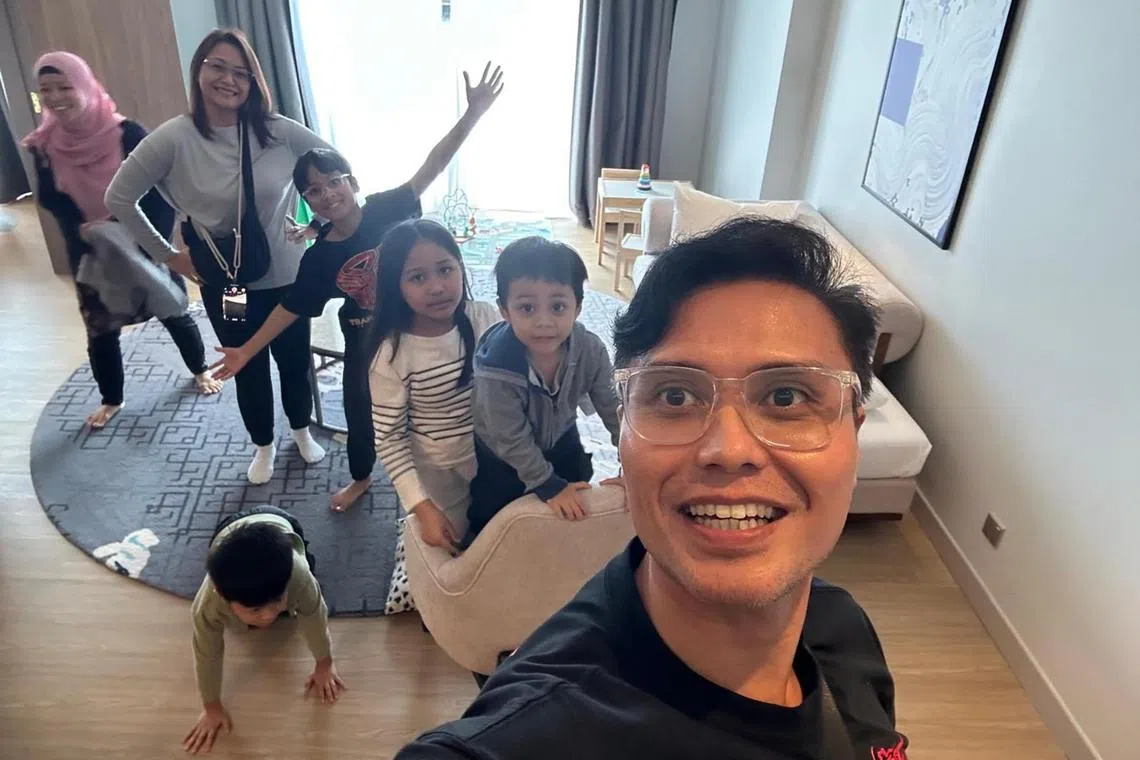 Singapore actor Fir Rahman content with simple Kuala Lumpur trips with wife and four kids