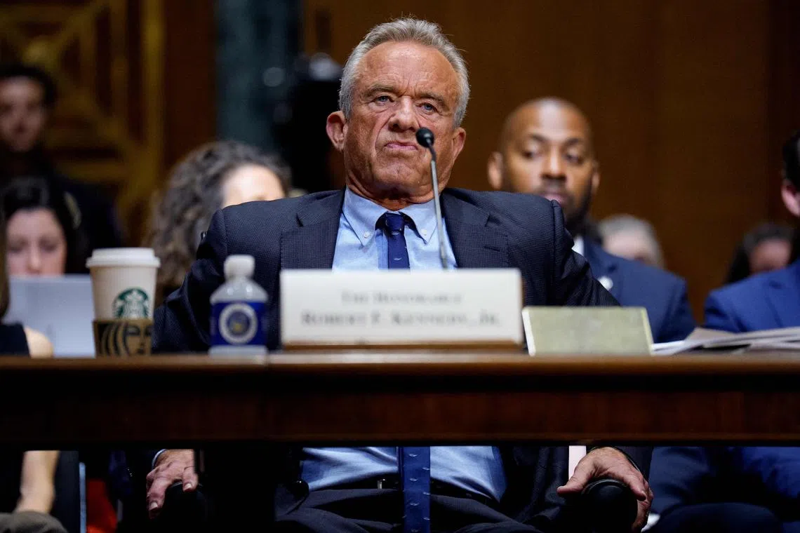 Mr Robert F. Kennedy Jr. faced tough questions on his rocky stint as health secretary at a Senate Finance hearing on Sept 4.
