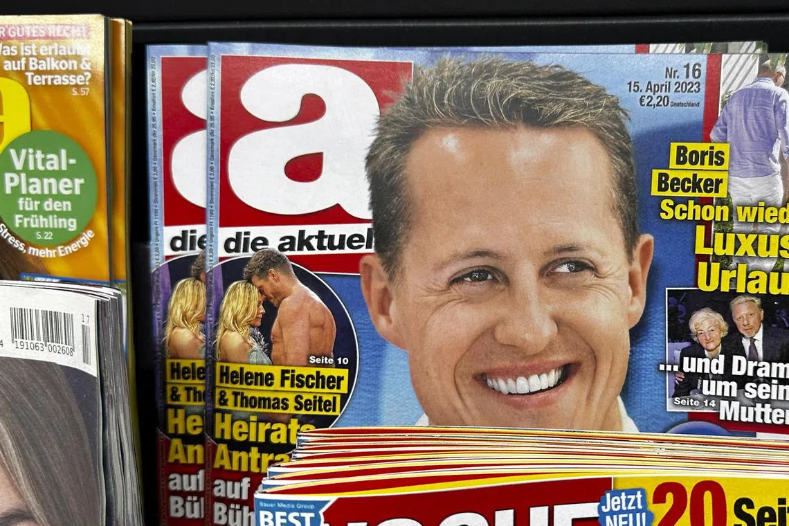 A German magazine in April used AI to generate and publish a fake interview with retired Formula 1 driver Michael Schumacher.