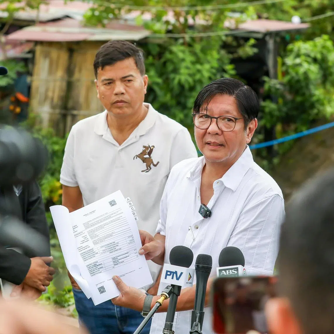 visiting the town of Baliuag in Bulacan on Aug 20 to inspect a 55-million-peso (S$1.24 million) river wall that turned out to be a "ghost" project.