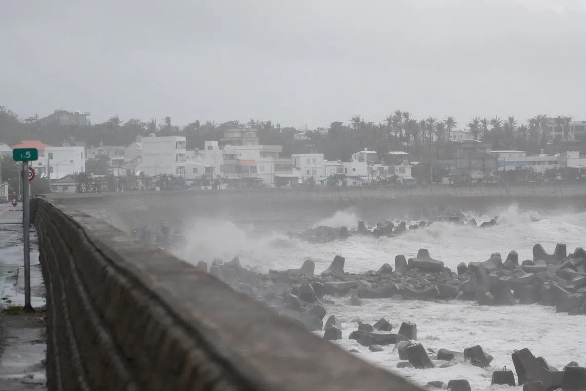 Koinu made landfall on Taiwan's Hengchun peninsula as a category four typhoon.