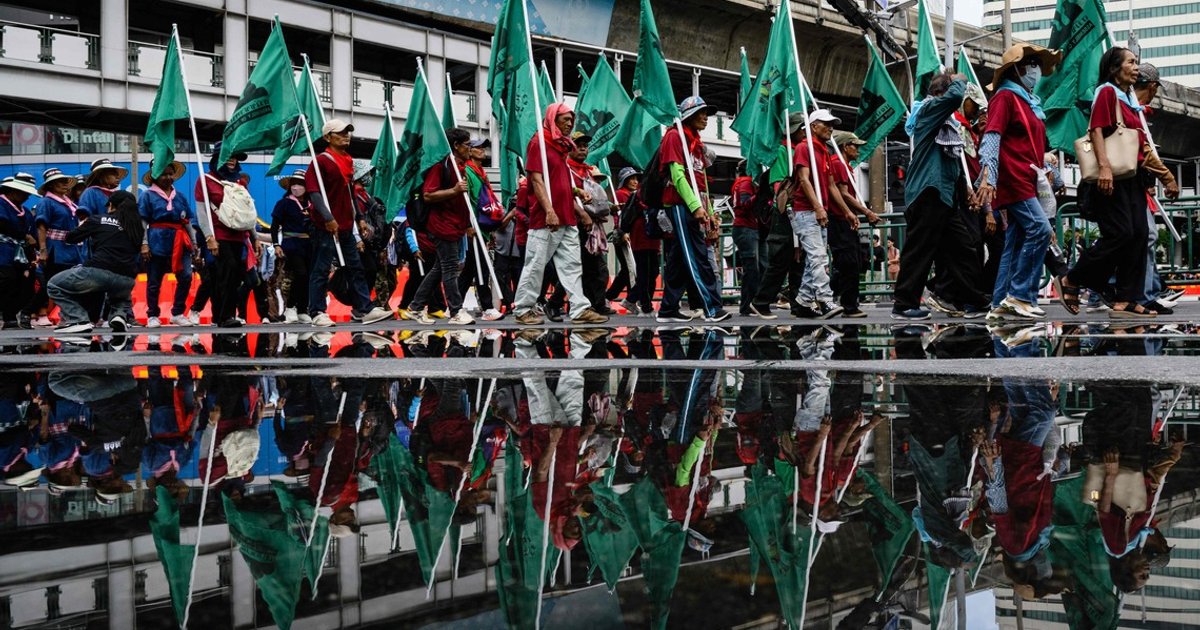 Thai farmers, fishermen challenge IMF, World Bank at Bangkok rally